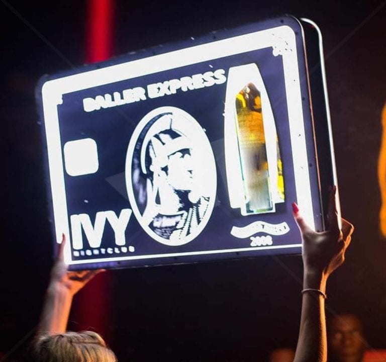 VIP Black Card Bottle Express Presenter 750 ml or Magnum | Night Club  Supplies