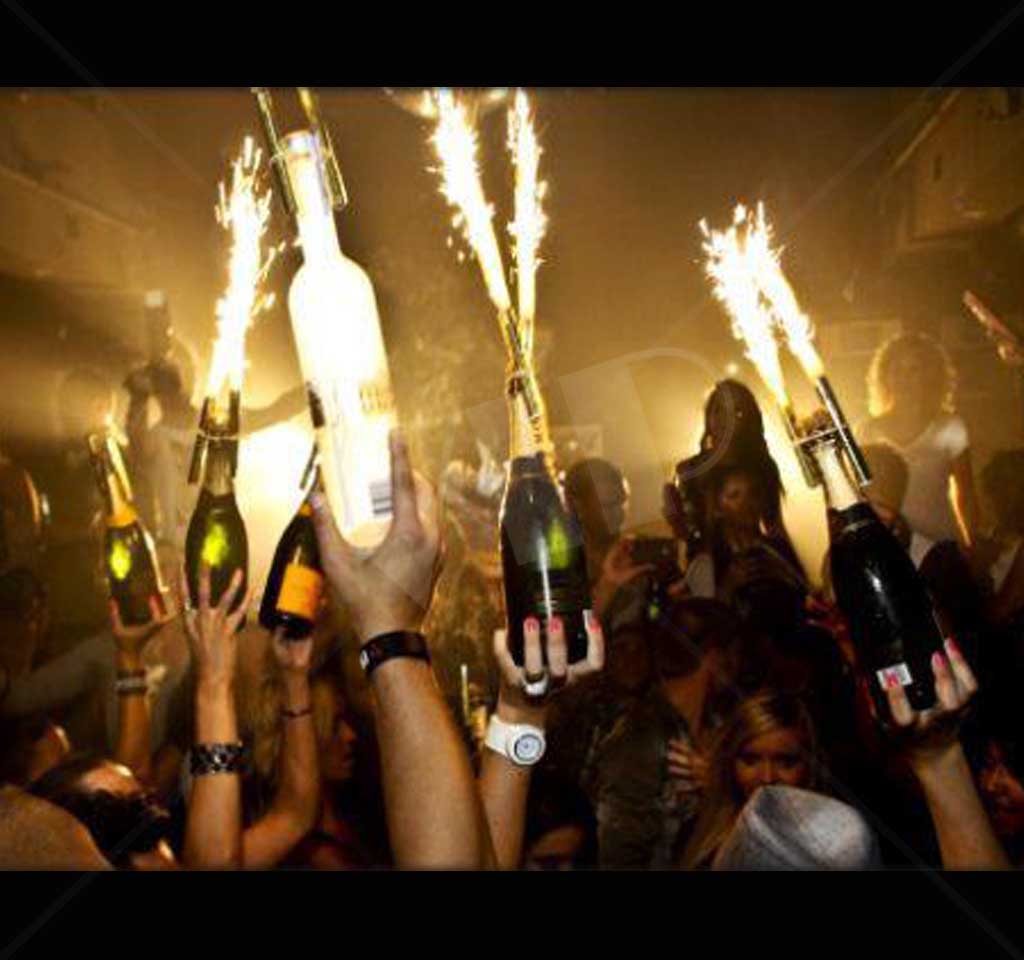 Bulk Champagne Bottle Sparklers | Night Club Supplies